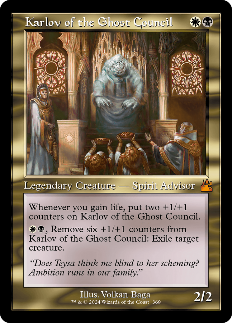 Karlov of the Ghost Council (Retro Frame) [Ravnica Remastered] | Tacoma Games