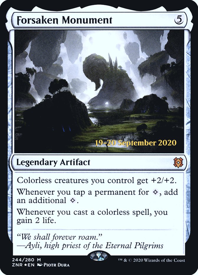 Forsaken Monument  [Zendikar Rising Prerelease Promos] | Tacoma Games