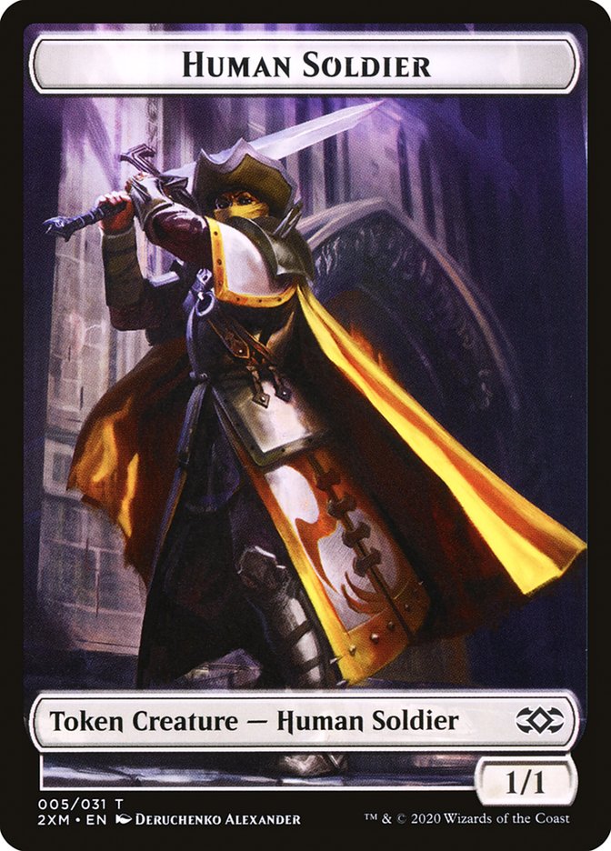 Human Soldier Token [Double Masters] | Tacoma Games