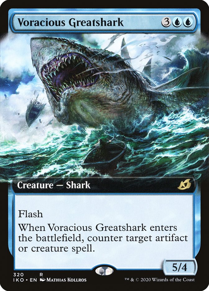 Voracious Greatshark (Extended Art) [Ikoria: Lair of Behemoths] | Tacoma Games