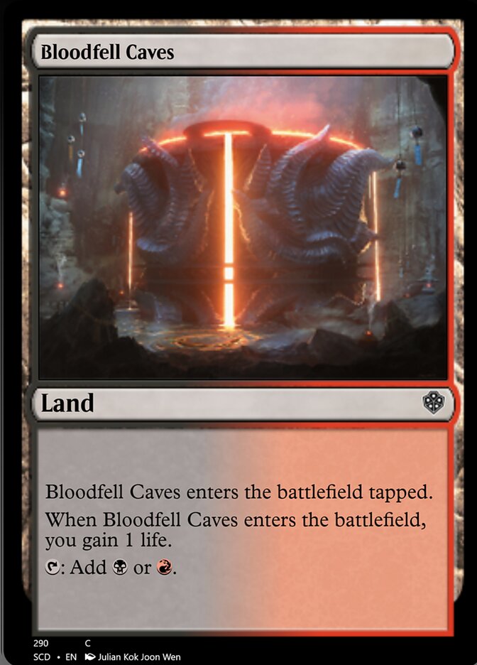 Bloodfell Caves [Starter Commander Decks] | Tacoma Games