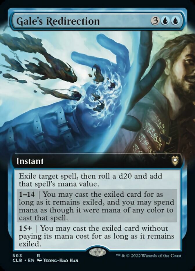 Gale's Redirection (Extended Art) [Commander Legends: Battle for Baldur's Gate] | Tacoma Games