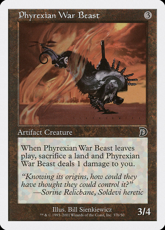 Phyrexian War Beast (Signature on Right) [Deckmasters] | Tacoma Games