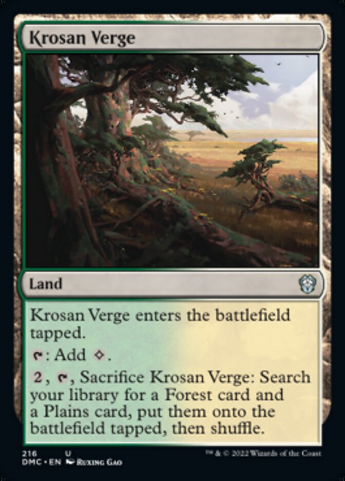 Krosan Verge [Dominaria United Commander] | Tacoma Games