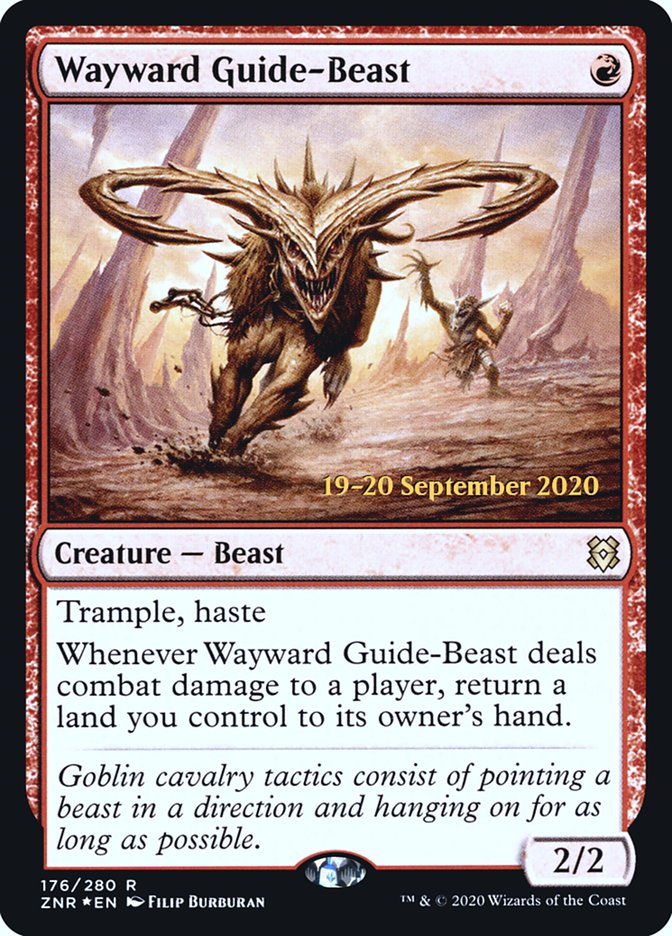 Wayward Guide-Beast  [Zendikar Rising Prerelease Promos] | Tacoma Games