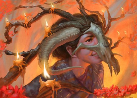 Hedgewitch's Mask Art Card [Innistrad: Midnight Hunt Art Series] | Tacoma Games