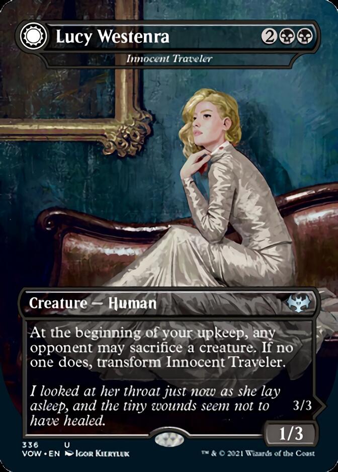 Innocent Traveler // Malicious Invader - Lucy Westenra // Lucy, Arisen Vampire [Innistrad: Crimson Vow] | Tacoma Games