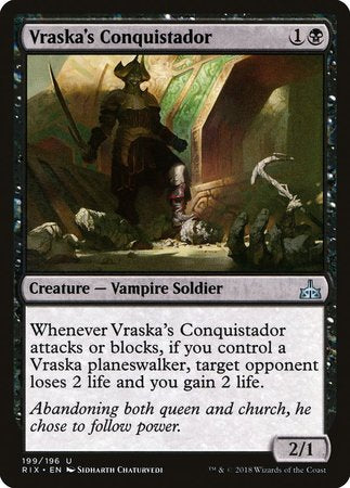 Vraska's Conquistador [Rivals of Ixalan] | Tacoma Games