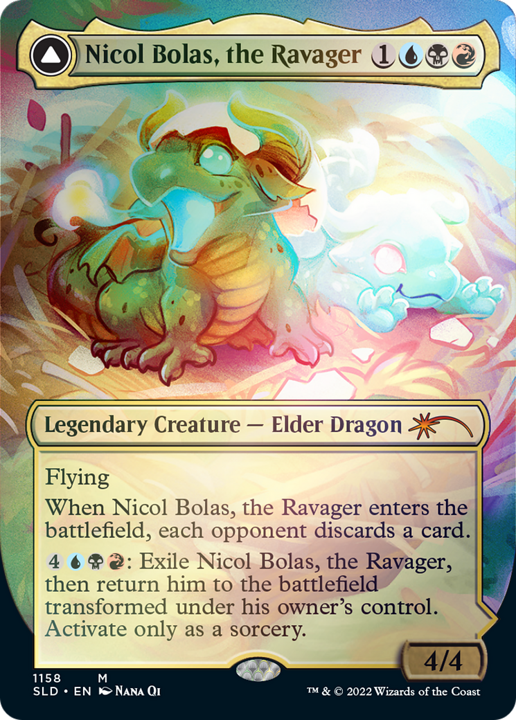Nicol Bolas, the Ravager // Nicol Bolas, the Arisen (Borderless) [Secret Lair: From Cute to Brute] | Tacoma Games