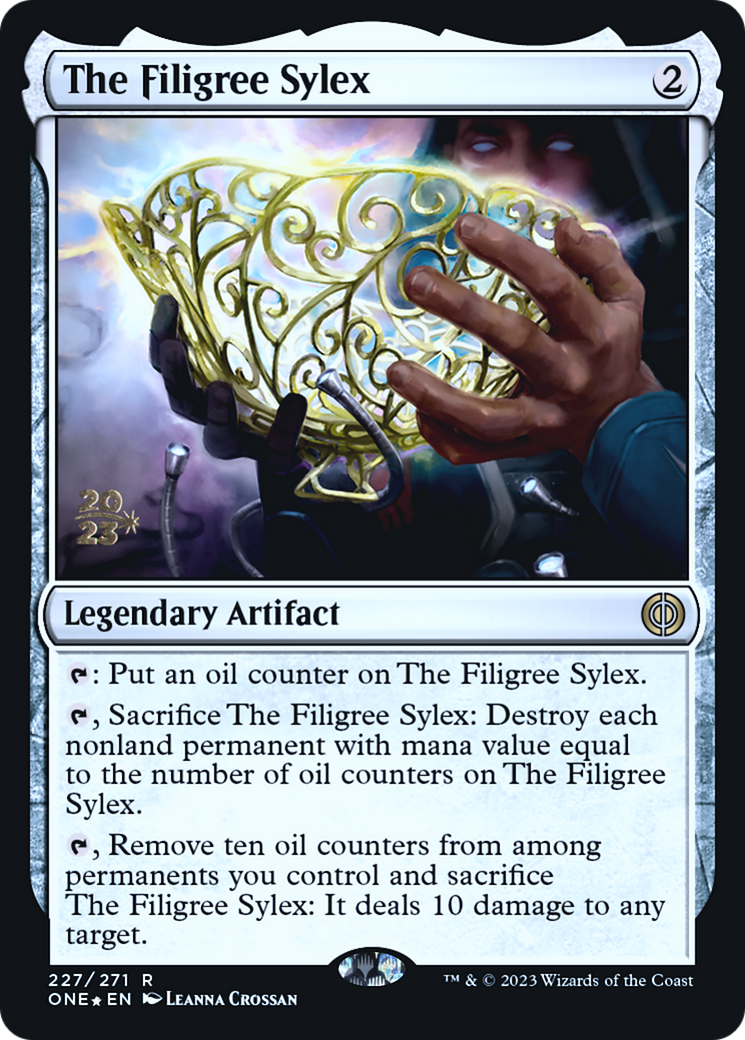 The Filigree Sylex [Phyrexia: All Will Be One Prerelease Promos] | Tacoma Games