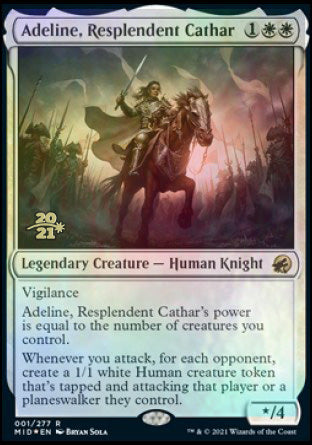 Adeline, Resplendent Cathar [Innistrad: Midnight Hunt Prerelease Promos] | Tacoma Games