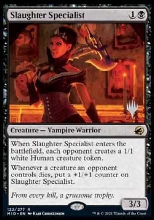 Slaughter Specialist (Promo Pack) [Innistrad: Midnight Hunt Promos] | Tacoma Games