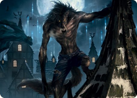Stalking Predator Art Card [Innistrad: Midnight Hunt Art Series] | Tacoma Games