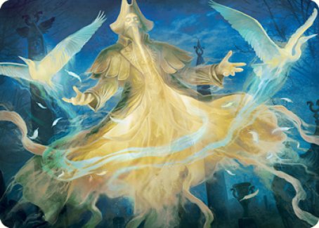 Heron-Blessed Geist Art Card [Innistrad: Crimson Vow Art Series] | Tacoma Games