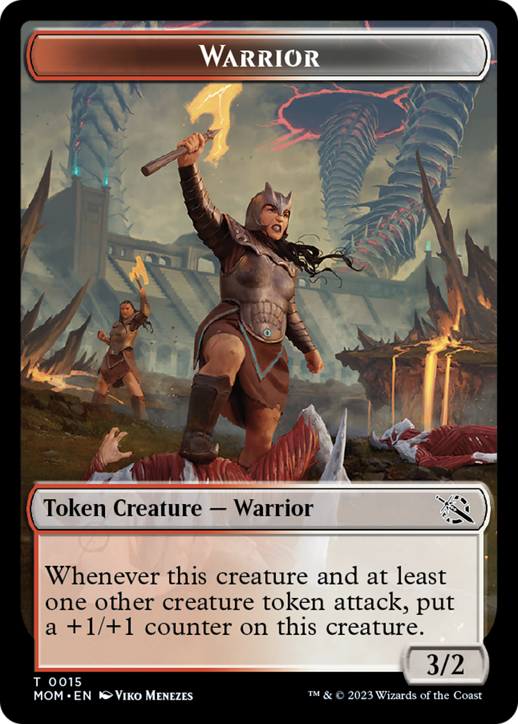 Warrior Token [March of the Machine Tokens] | Tacoma Games