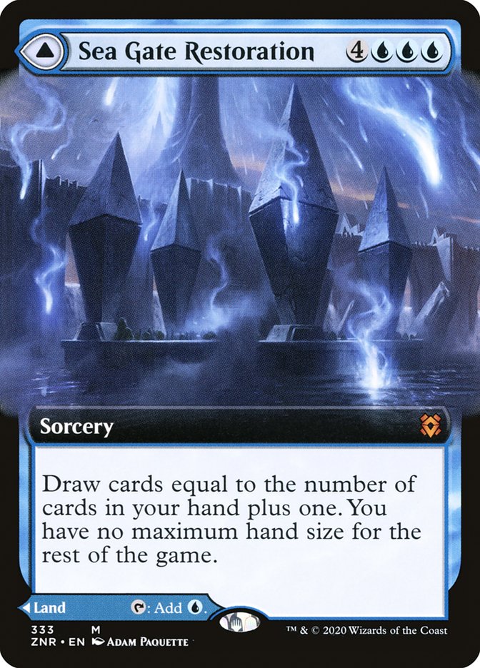 Sea Gate Restoration // Sea Gate, Reborn (Extended Art) [Zendikar Rising] | Tacoma Games