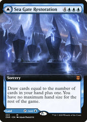 Sea Gate Restoration // Sea Gate, Reborn (Extended Art) [Zendikar Rising] | Tacoma Games