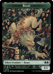 Beast // Food (0013) Double-Sided Token [Wilds of Eldraine Tokens] | Tacoma Games