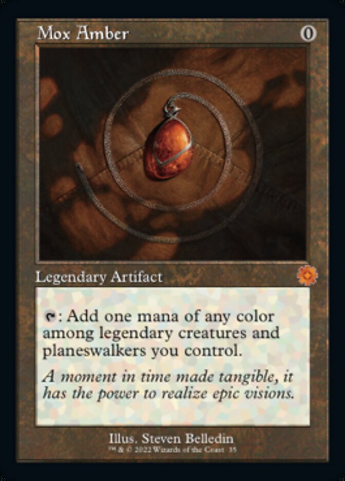 Mox Amber (Retro) [The Brothers' War Retro Artifacts] | Tacoma Games