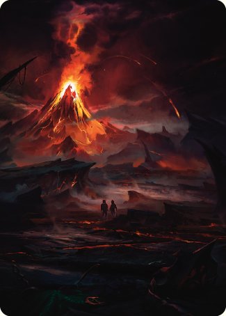 Valley of Gorgoroth Art Card [The Lord of the Rings: Tales of Middle-earth Art Series] | Tacoma Games