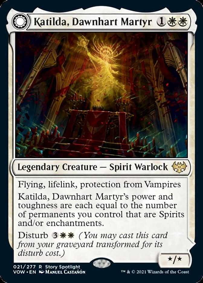 Katilda, Dawnhart Martyr // Katilda's Rising Dawn [Innistrad: Crimson Vow] | Tacoma Games