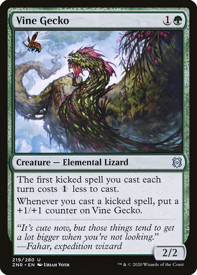 Vine Gecko [Zendikar Rising] | Tacoma Games