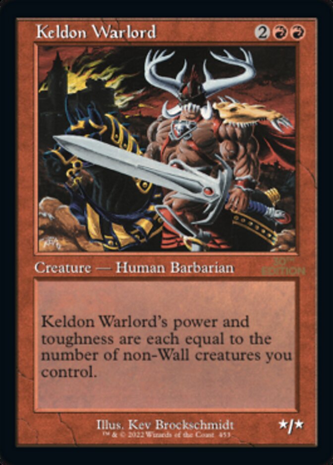 Keldon Warlord (Retro) [30th Anniversary Edition] | Tacoma Games