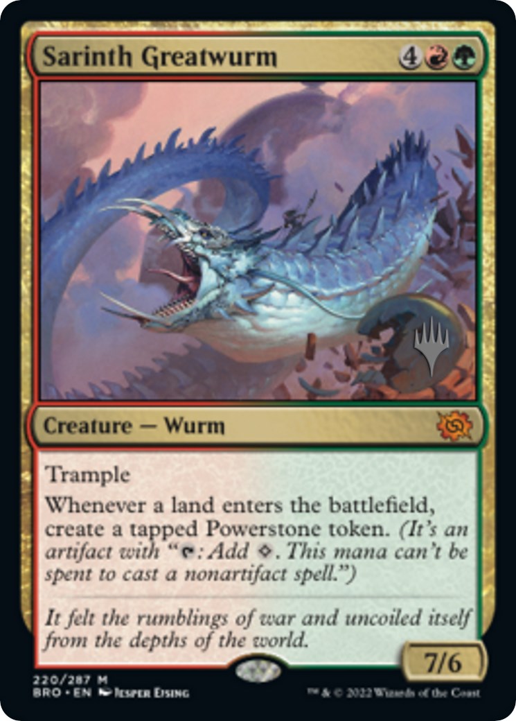 Sarinth Greatwurm (Promo Pack) [The Brothers' War Promos] | Tacoma Games