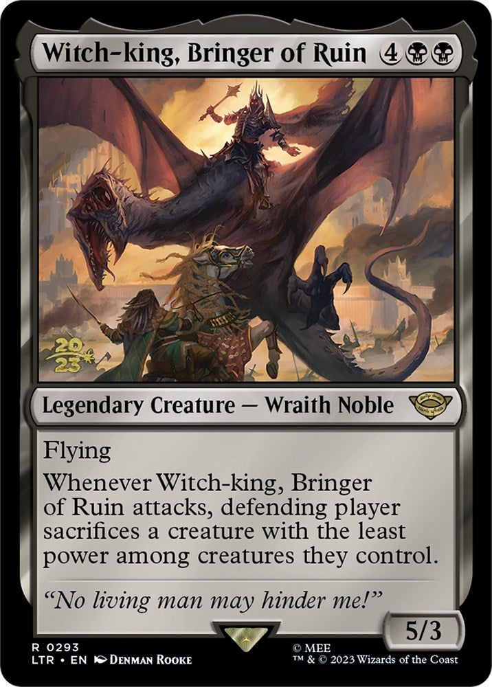 Witch-king, Bringer of Ruin [The Lord of the Rings: Tales of Middle-Earth Prerelease Promos] | Tacoma Games