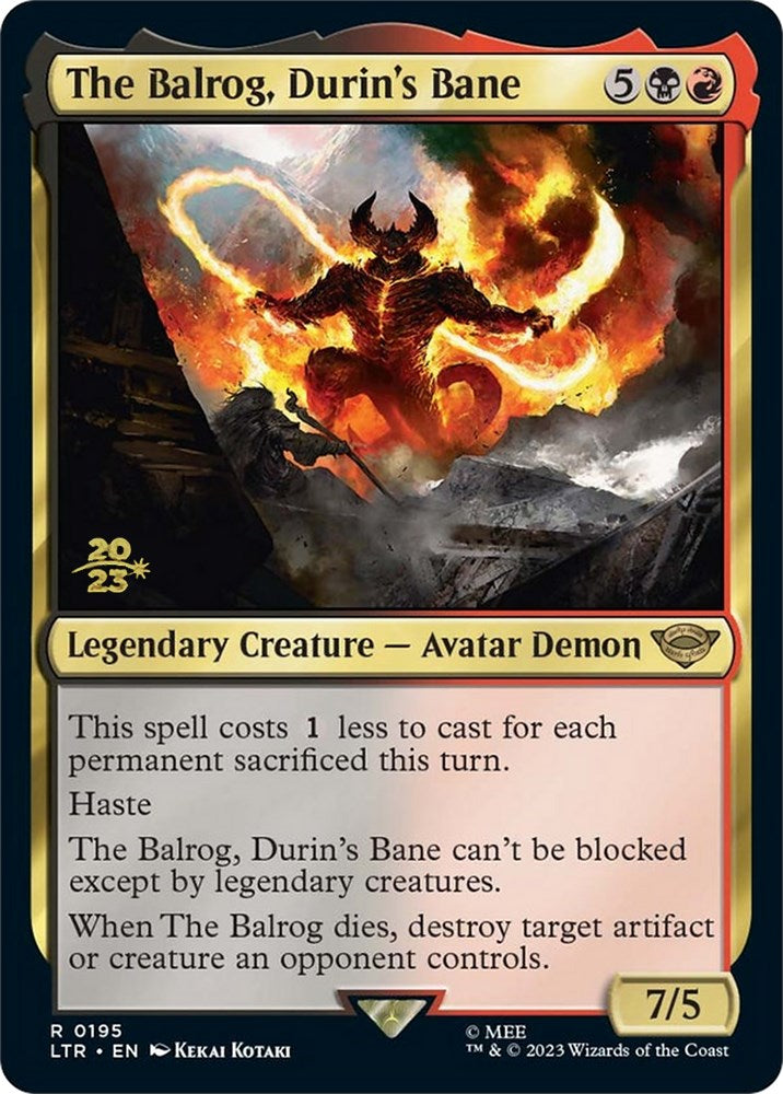 The Balrog, Durin's Bane [The Lord of the Rings: Tales of Middle-Earth Prerelease Promos] | Tacoma Games