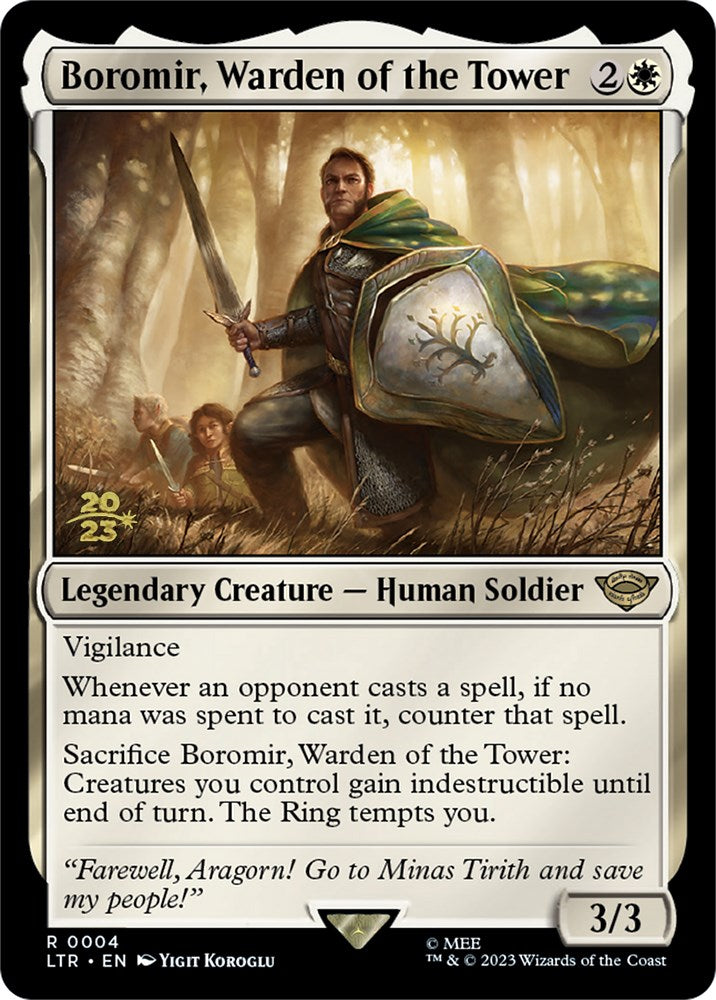 Boromir, Warden of the Tower [The Lord of the Rings: Tales of Middle-Earth Prerelease Promos] | Tacoma Games
