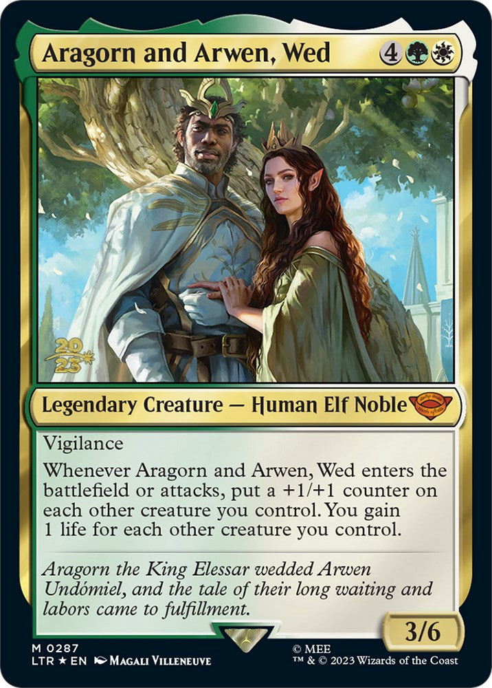 Aragorn and Arwen, Wed [The Lord of the Rings: Tales of Middle-Earth Prerelease Promos] | Tacoma Games