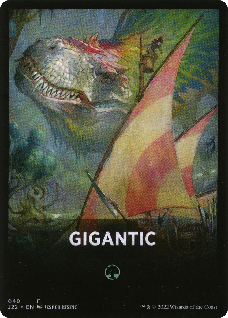 Gigantic Theme Card [Jumpstart 2022 Front Cards] | Tacoma Games