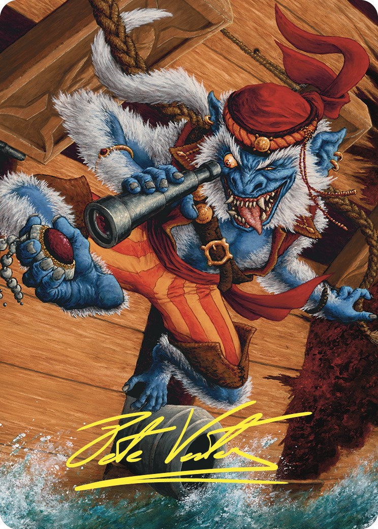 Treasure Nabber Art Card (Gold-Stamped Signature) [Commander Masters Art Series] | Tacoma Games