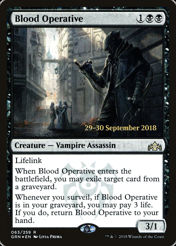 Blood Operative  [Guilds of Ravnica Prerelease Promos] | Tacoma Games