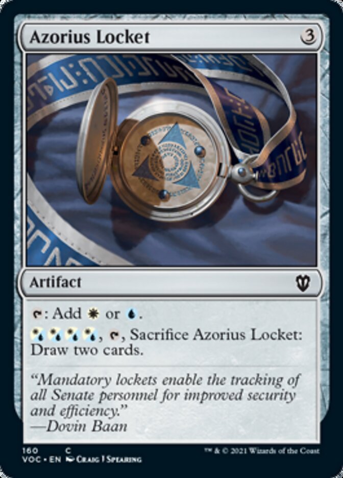 Azorius Locket [Innistrad: Crimson Vow Commander] | Tacoma Games