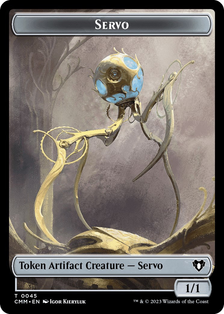 Servo // Thrull Double-Sided Token [Commander Masters Tokens] | Tacoma Games