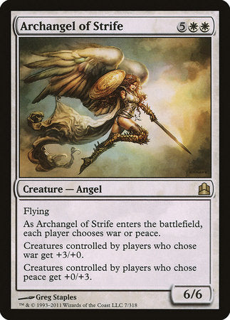 Archangel of Strife [Commander 2011] | Tacoma Games