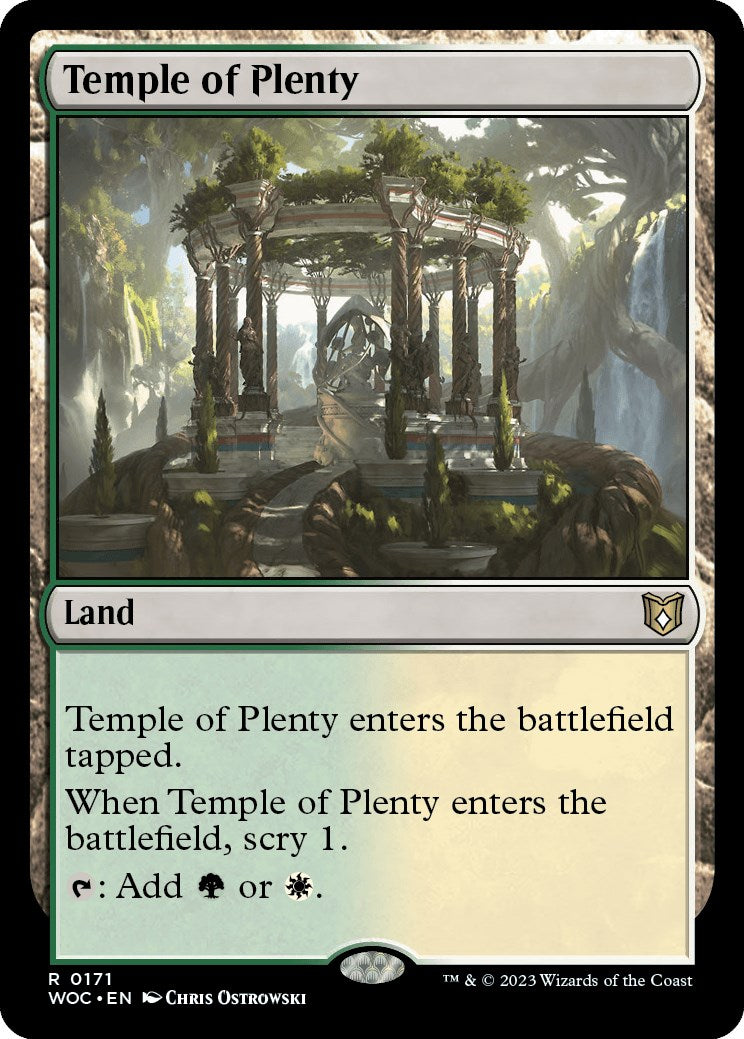 Temple of Plenty [Wilds of Eldraine Commander] | Tacoma Games