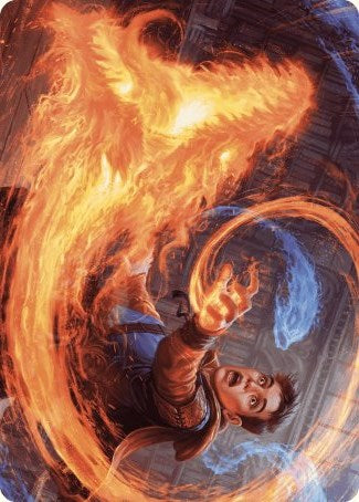 Frantic Firebolt Art Card [Wilds of Eldraine Art Series] | Tacoma Games