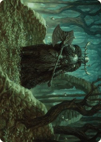 Mosswood Dreadknight Art Card [Wilds of Eldraine Art Series] | Tacoma Games