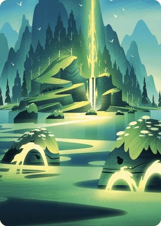 Leyline of Abundance Art Card [Wilds of Eldraine Art Series] | Tacoma Games