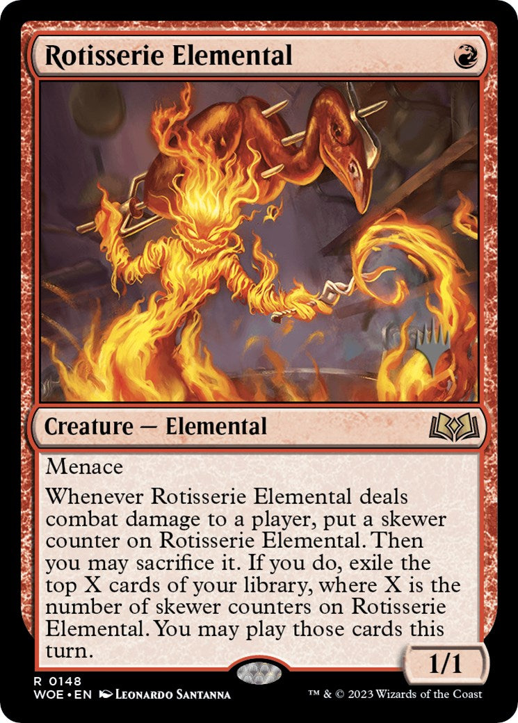 Rotisserie Elemental (Promo Pack) [Wilds of Eldraine Promos] | Tacoma Games