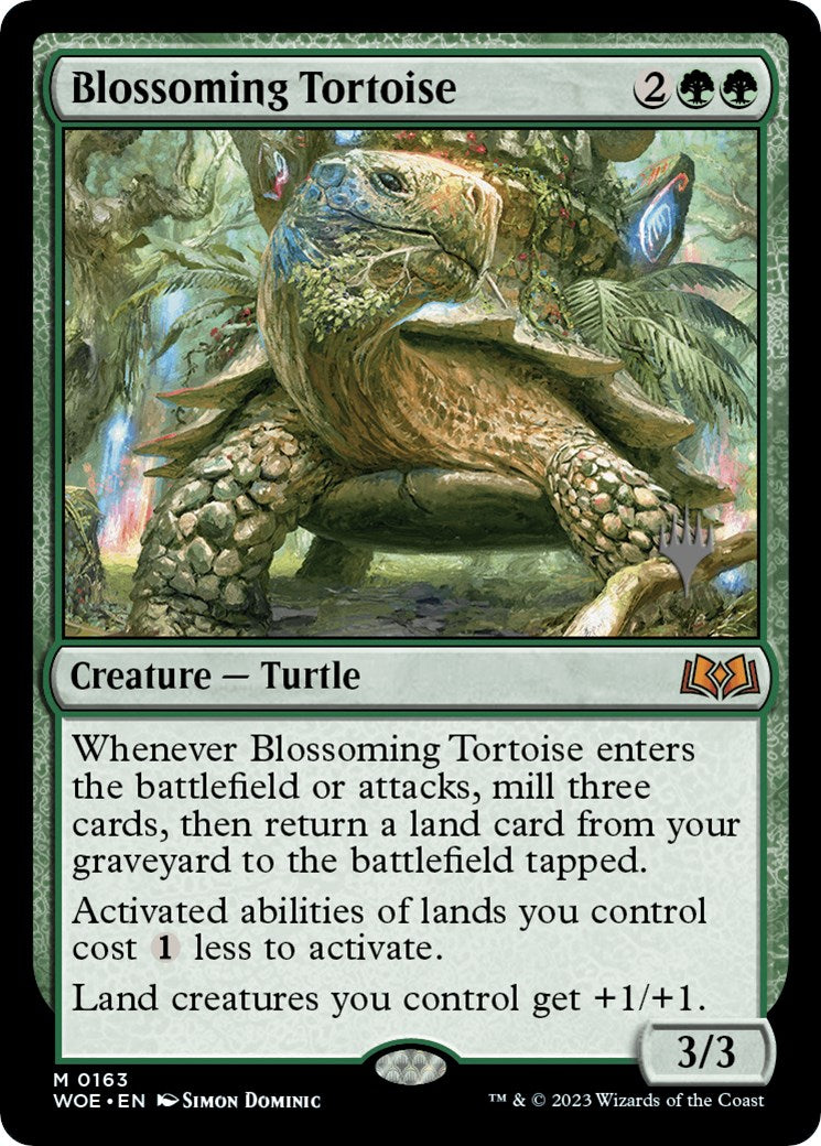 Blossoming Tortoise (Promo Pack) [Wilds of Eldraine Promos] | Tacoma Games