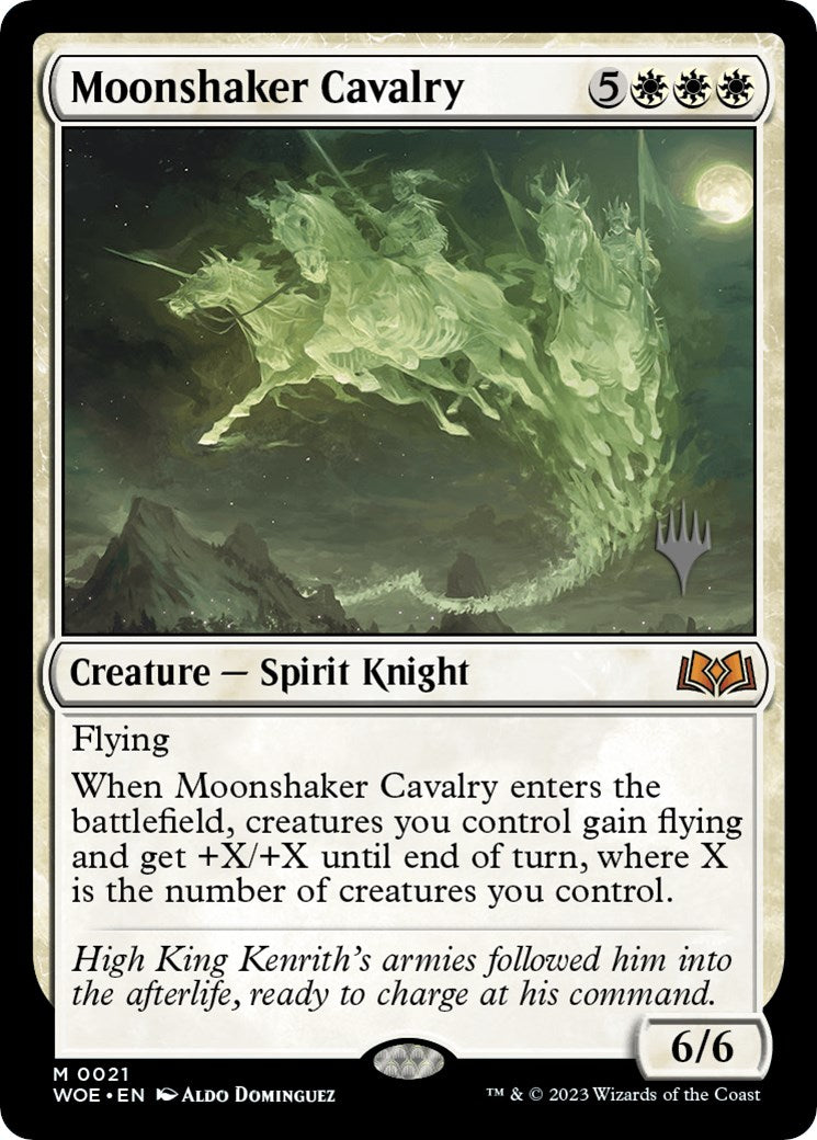 Moonshaker Cavalry (Promo Pack) [Wilds of Eldraine Promos] | Tacoma Games