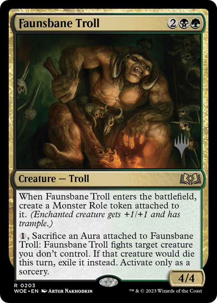 Faunsbane Troll (Promo Pack) [Wilds of Eldraine Promos] | Tacoma Games