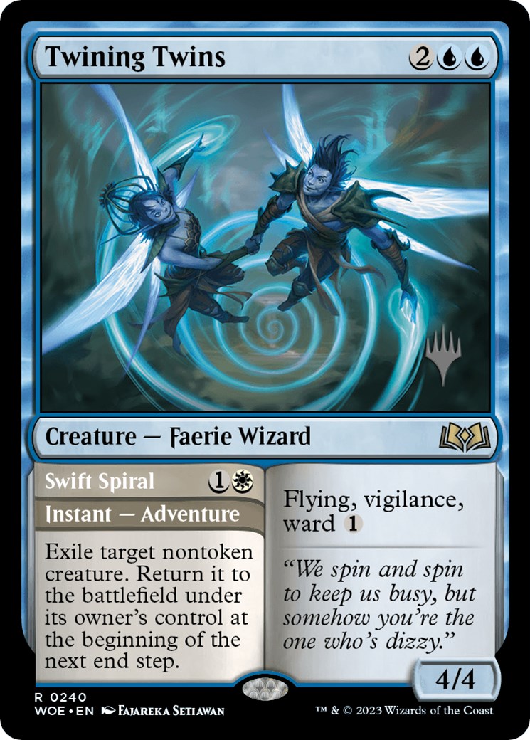 Twining Twins // Swift Spiral (Promo Pack) [Wilds of Eldraine Promos] | Tacoma Games