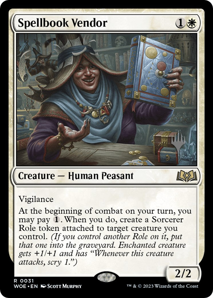 Spellbook Vendor (Promo Pack) [Wilds of Eldraine Promos] | Tacoma Games