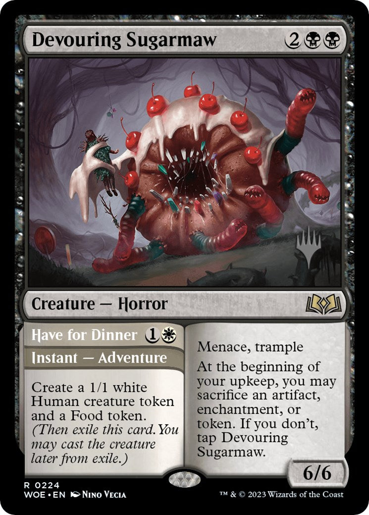 Devouring Sugarmaw // Have for Dinner(Promo Pack) [Wilds of Eldraine Promos] | Tacoma Games