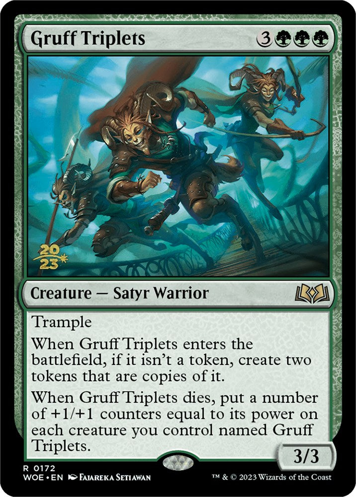 Gruff Triplets [Wilds of Eldraine Prerelease Promos] | Tacoma Games